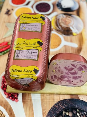 خرید محصول کالباس گوشت اسپانیایی پسته دار 80 درصد تهران کارو